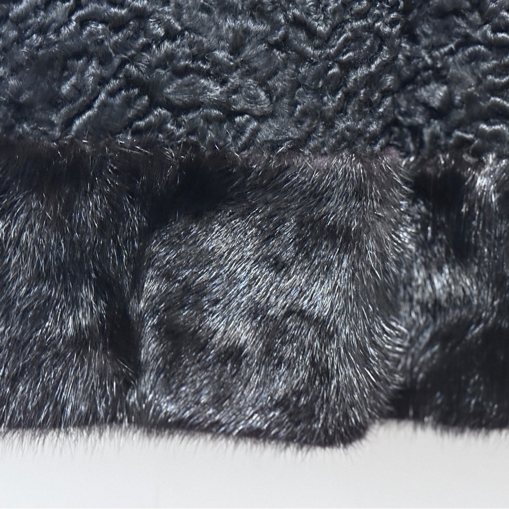 Persian Lamb Coat with Mink Collar Vintage Furs - Picture 7 of 13